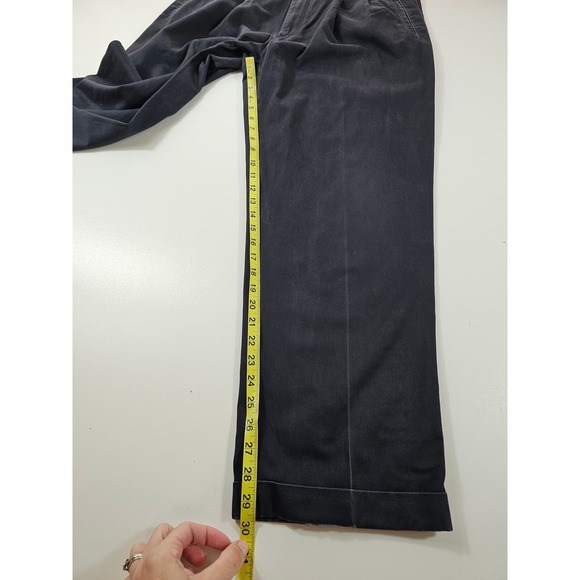 Vintage duckhead 38x30 career casual navy blue slacks pleated *FLAWS* - - Picture 7 of 7